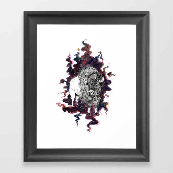 Cosmic Bison Framed Art Print