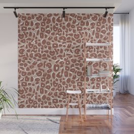 Leopard Print Abstractions – Marsala Wall Mural