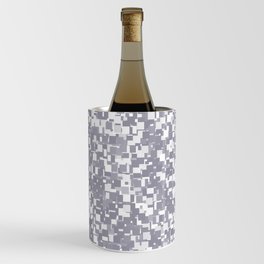 Lilac Gray Pixels Wine Chiller