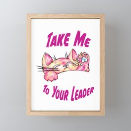 Take Me To Your Leader Alternate Framed Mini Art Print