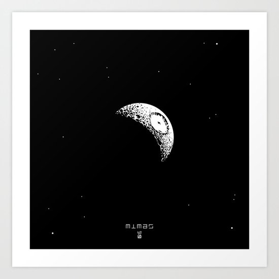 MIMAS - The Real Death Star Art Print