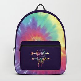 A little hood, a little hippie, quote Backpack | Trippy, Typography, Funny, Hippie, Staytrippy, Hippies, Graphicdesign, Summer, Quote, Psychedelic 
