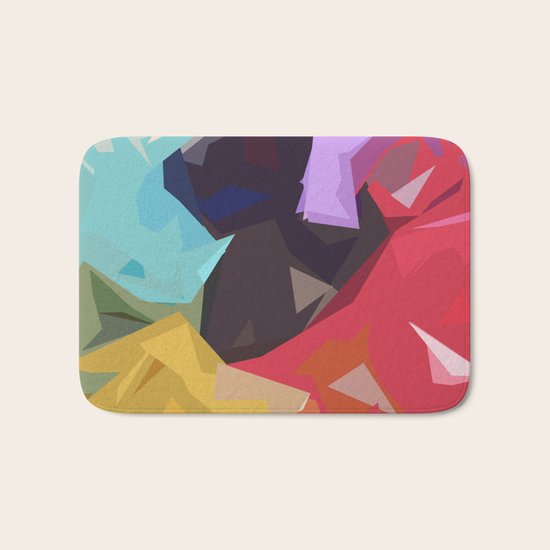 Color Wheel Bath Mat