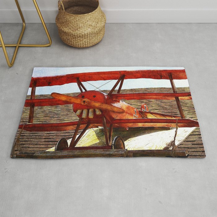 Vintage Airplane Rug by shirleytaylor | Society6