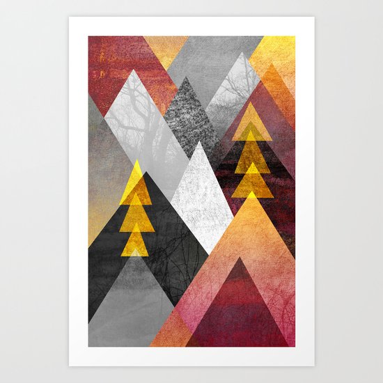 Mountaintops Art Print