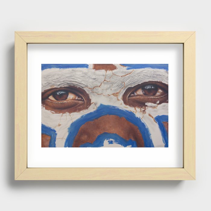 Tribal View Recessed Framed Print