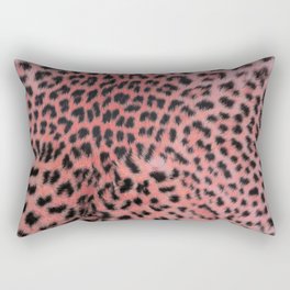 Pink leopard print Rectangular Pillow