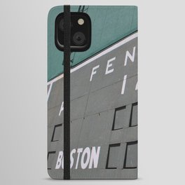 Fenwall -- Boston Fenway Park Wall, Green Monster, Red Sox iPhone Wallet Case