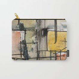 Ciudad deshabitada  Carry-All Pouch | Painting, Watercolor, Abstract, Decorative, Colorful, Mixedmedia, Architectural, Abstractart, City, Ink 