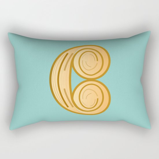 C for cool breakfast Rectangular Pillow