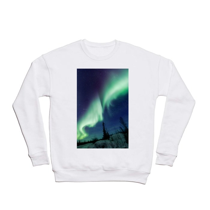 Northern Lights and shooting stars Crewneck Sweatshirt