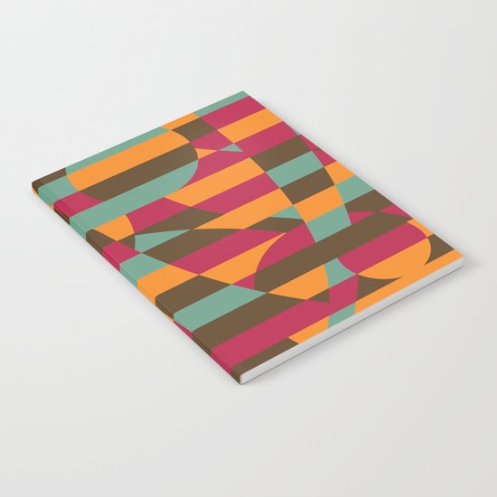 Abstract Graphic Art - Roller Coaster Notebook