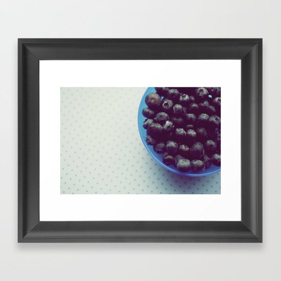 Blueberries Framed Art Print