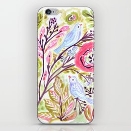 Sweet Birds and Flowers iPhone Skin