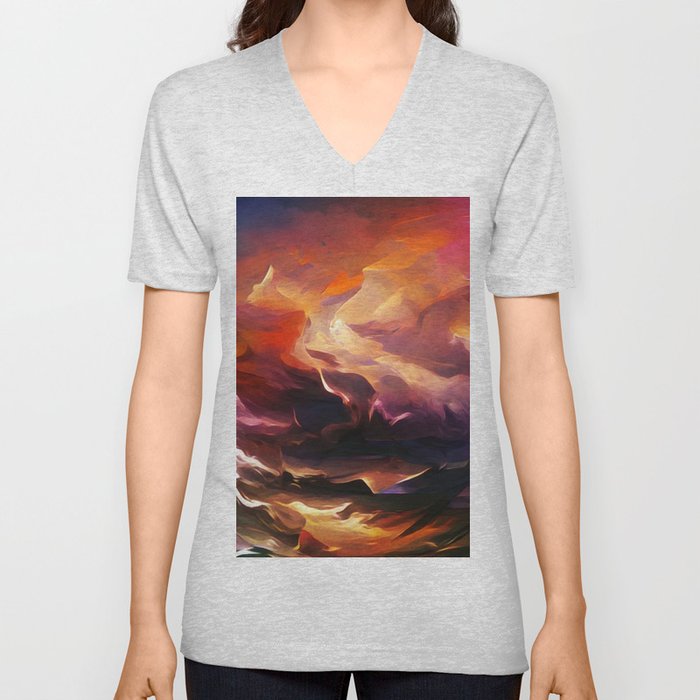 Storm Clouds V Neck T Shirt
