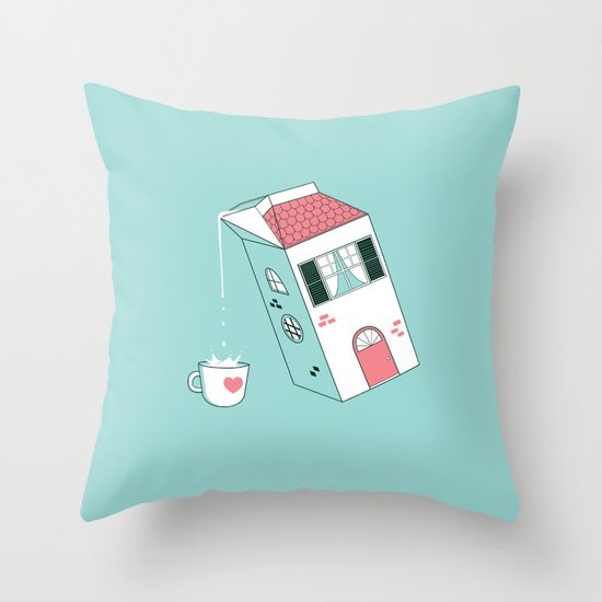 Housepour Throw Pillow