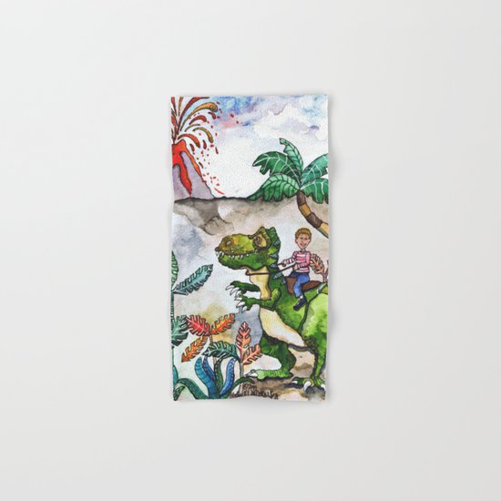 Dinosaur Rider Hand & Bath Towel