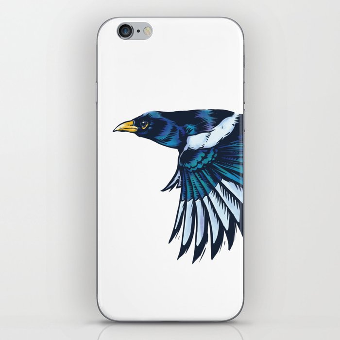 Yellow-billed Magpie iPhone Skin