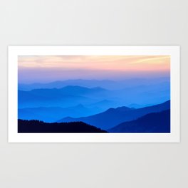 Blue mountains Art Print