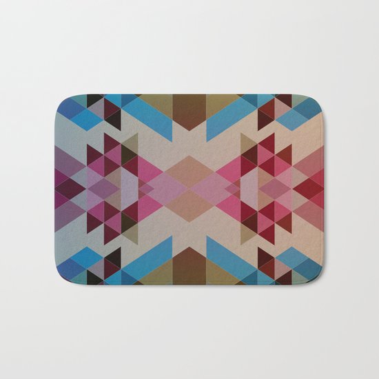 Abstract geometric I Bath Mat