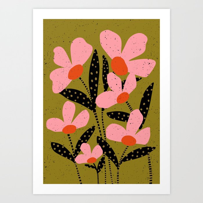 Modern Flower  Art Print