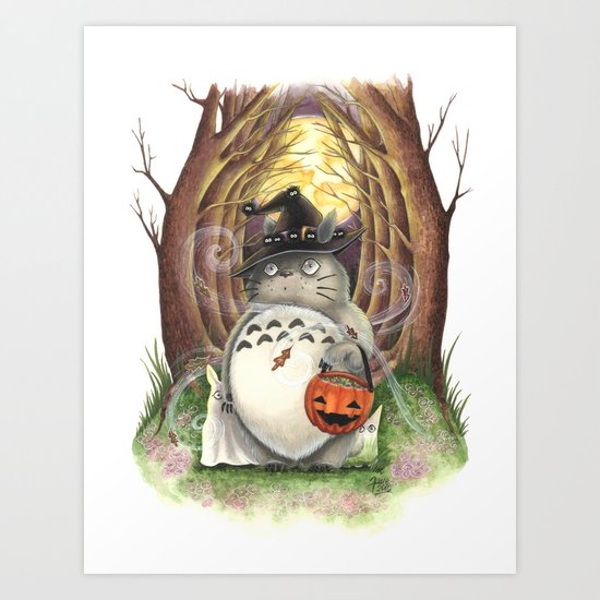 Trick or Treat Halloween Art Art Print