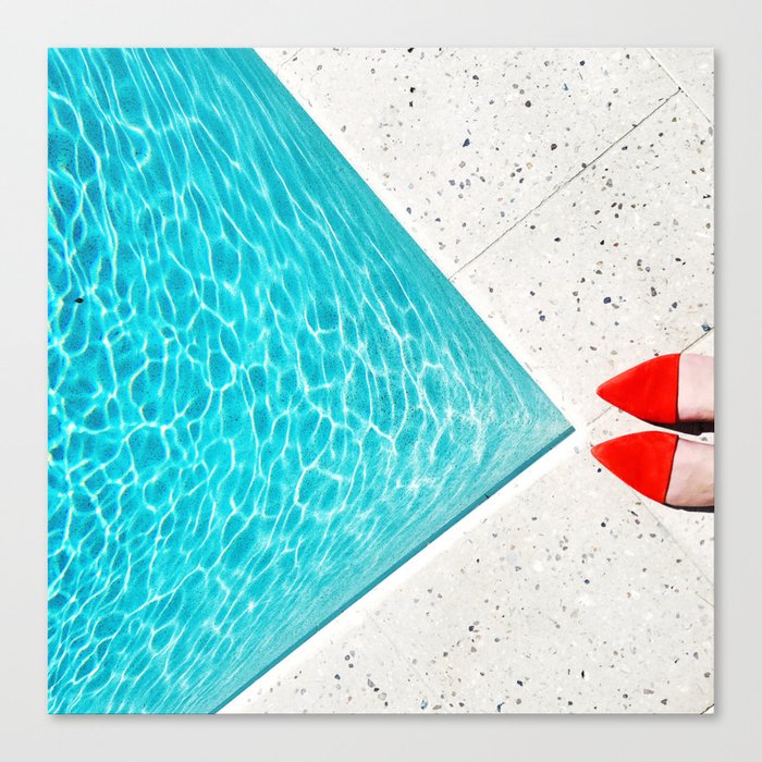 Pool Shoes Canvas Print