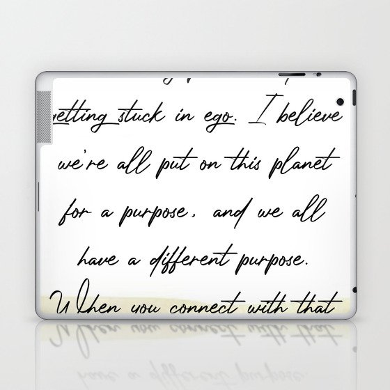 Quotes Home Art I work really hard at trying Laptop & iPad Skin