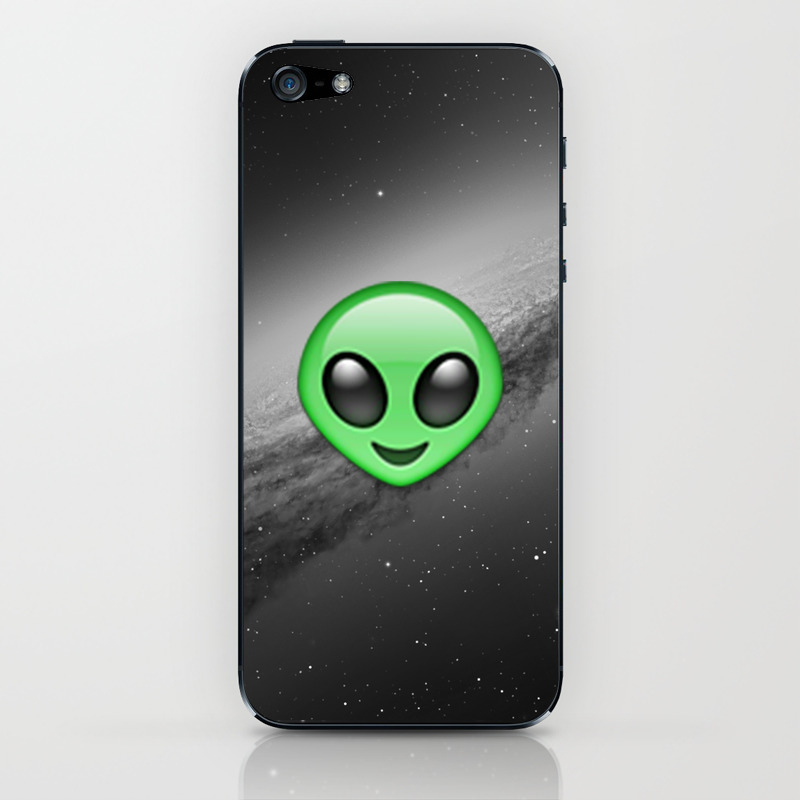 Alien Emoji Iphone Skin By Nolandempsey Society6