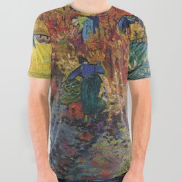 Vincent van Gogh's The Red Vineyard (1888) famous landscape painting All Over Graphic Tee