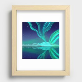 Northern Lights Aurora borealis by Creations Artext Recessed Framed Print