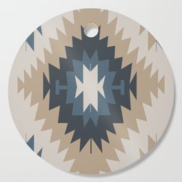 Santa Fe Southwest Native American Indian Tribal Geometric Pattern Cutting Board