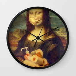 Mona Lisa Stocked Up Wall Clock