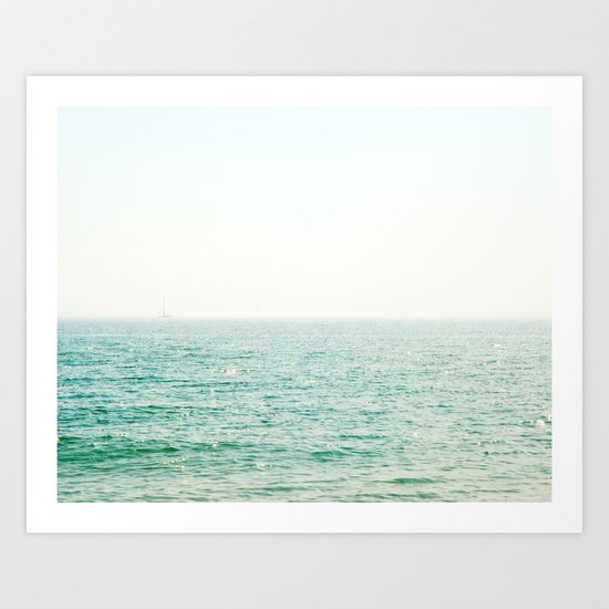 Ocean Ghost Ship Art Print