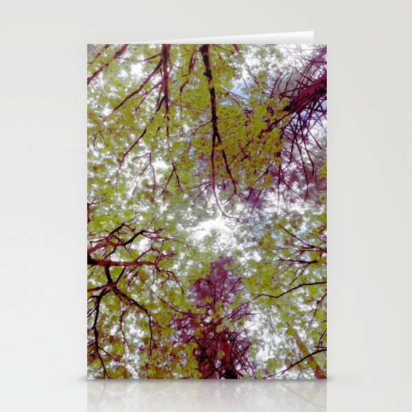 Cottagecore Mysterious Trees in Oil Stationery Cards