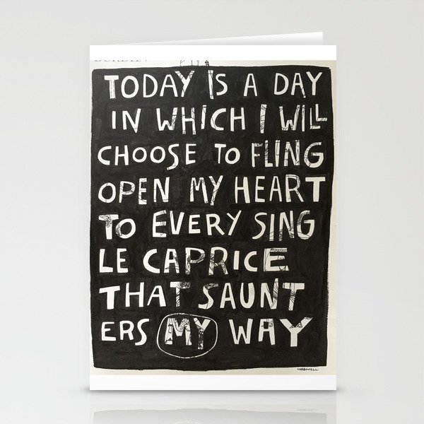 today is a day. Stationery Cards