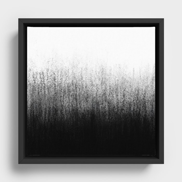 Charcoal Ombré Framed Canvas