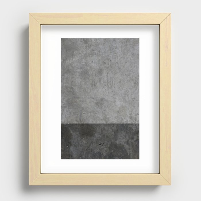 Concrete texture Recessed Framed Print