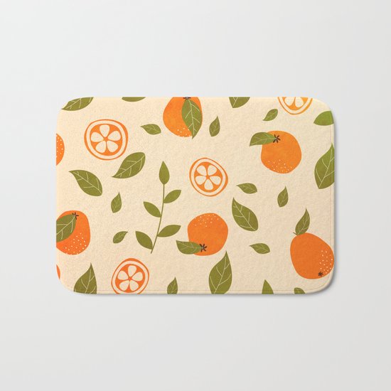 Oranges lover Bath Mat