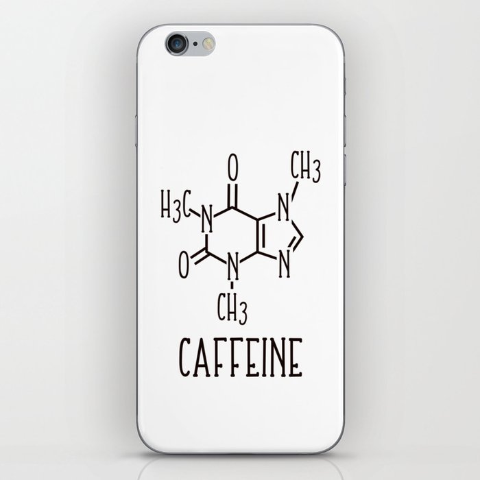 Caffeine Molecular Structure Chemistry iPhone Skin