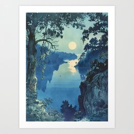 Ode To The Blue Art Print