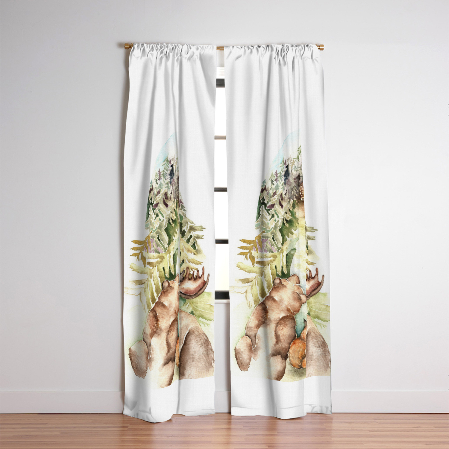 Woodland Creatures Blackout Curtain By Evgeniya Society6