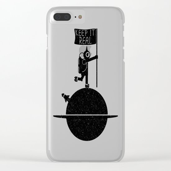 Keep it real Clear iPhone Case