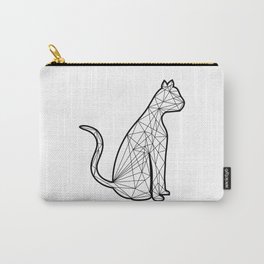 geometric cat Carry-All Pouch
