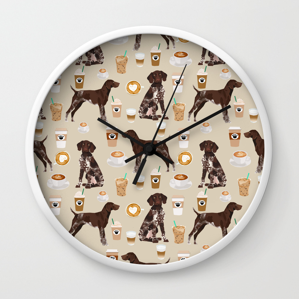 German Shorthair Pointer Dog Breed Custom Pet Portrait Coffee