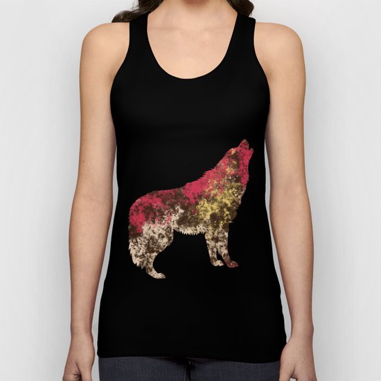 Abstract Wolf Unisex Tank Top