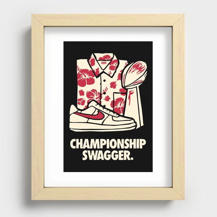 Big Red: Championship Swagger Recessed Framed Print