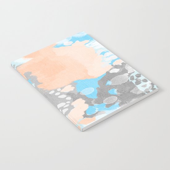 Sheyn - Modern abstract print in summer colors fresh beach design abstract painting decor Notebook
