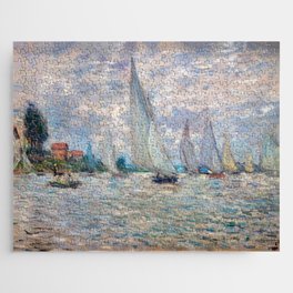 Claude Monet - Boats Regatta at Argenteuil Jigsaw Puzzle