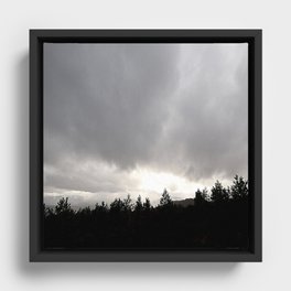 A Rainy Day on the Moor  Framed Canvas